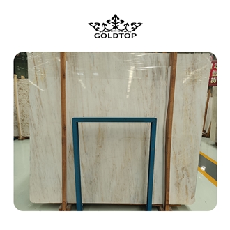 High Quality Gilt White Marble Slabs For Project