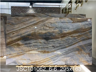 Natural Stone 18Mm Brown Impression Lafite Marble Slabs