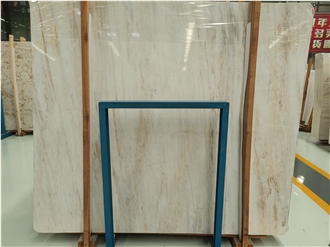 Polished Cut It To Size Gold Veins White Marble Slabs