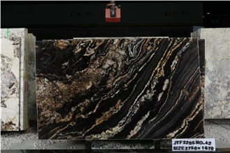 Wonderful Brazil Black Fusion Granite Slabs