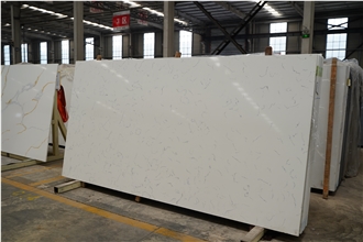 Jumbo Size Carrara White Wholesale Price  Quartz Slabs