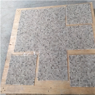 White Wooden Marble Wood Grain Square Bricks Mosaic Tiles
