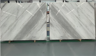 Bookmatch Guangxi White Marble Slab Tiles