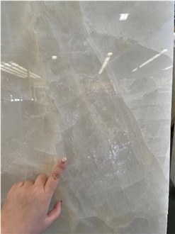 China Ice Flake Jade Onyx Polished Slabs Polished Wall Tiles