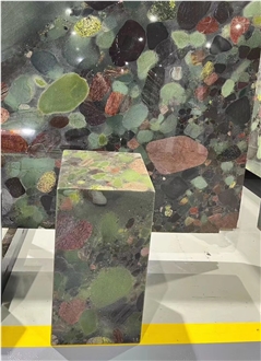 China Multicolor Lithosporic Granite Slabs Tiles