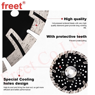 180Mm Diamond Dry Cutting Blade With Flange 22.23Mm