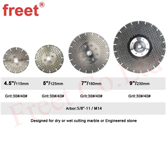 230Mm Electroplated Saw Blade With Arbor M14 Flange