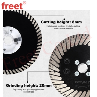 D115-230Mm Diamond Grinding And Cutting Turbo Saw Blades