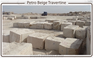 Petro Beige Travertine Blocks