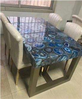 ZR015 Commercial Semi-Precious Stone Furniture Table Tops
