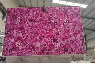 Brazil Pink/Rose  Agate Semiprecious Stone Tiles