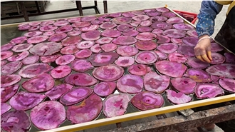 Brazil Pink/Rose  Agate Semiprecious Stone Tiles