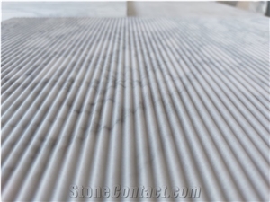 White Carrara Marble Bamboo Finishing Tiles