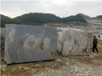 Cinderella Grey Marble Block, China Quarry Rock
