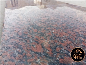 Aswan Red Granite Slabs, Polished