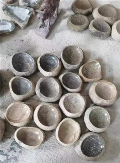 River Stone Bowl  Crafts/Gifts In Various Colour Handicraft