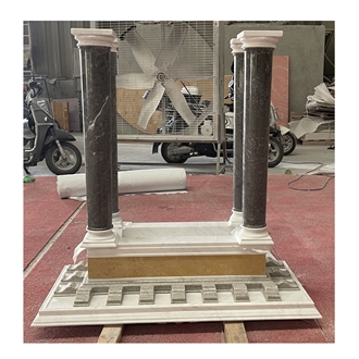 Altar Table With Black Marble Column Shafts