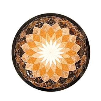 Beige Marble Floor Mosaic Medallion Floor Tile