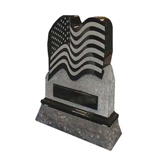 Custom Designs Black Granite Angel  Monument