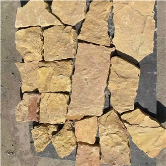Yellow Sandstone Loose Stone Exterior Wall Stone Flagstone