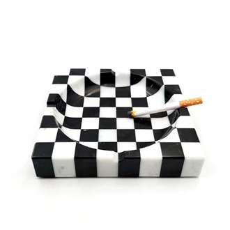 Marble Mosaic Residential Cigarette Ashtray