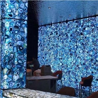 Blue  Semiprecious Stone Tiles