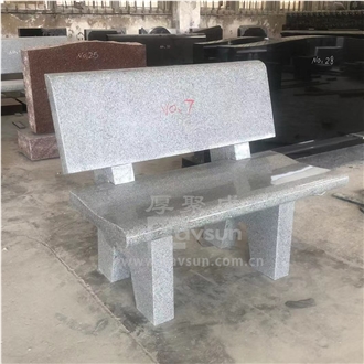China Light Gary Color Bespoke Memorial Benches For Cemetry