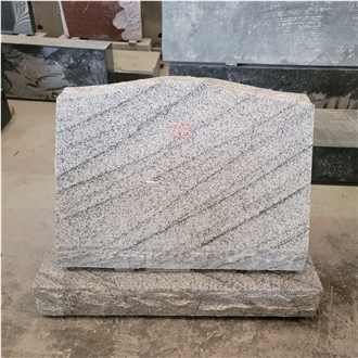 China Viscount /Shanshui White Granite Slant Single Marker