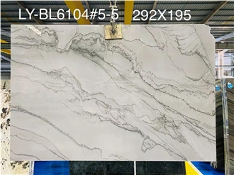 Brazil Super White Quartzite Polished Wall Slabs