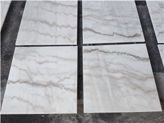 Guangxi White Marble Tiles With Red Texture For Wall & Floor