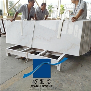 Guangxi White Square Marble Restaurant Counters