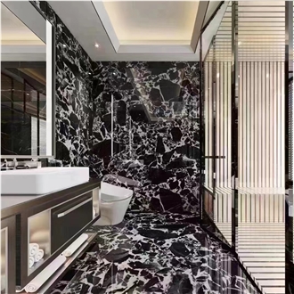 Napoleon Black Marble Wall Tiles Interior Design