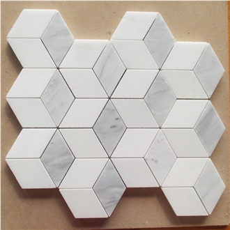 Carrara White Marble Mosaic Tiles