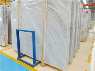 Guangxi White Marble Slabs, Polished
