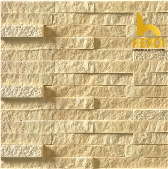 Yellow Marble 3D Mixed Wall Cladding Panels