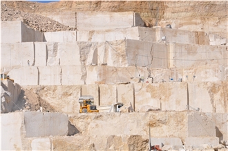 Denizli Light Travertine Quarry Blocks
