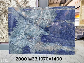 Blue Bahia Granite Slabs Angra Ascas Blue Granite Wall Tile
