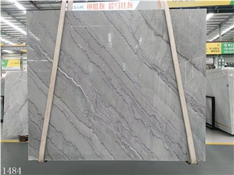 China Bruce Gray Marble Tiles Grey Big Stone Slabs