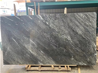 Dark Silver Grey Marble Polished Slabs For Wall  Tiles