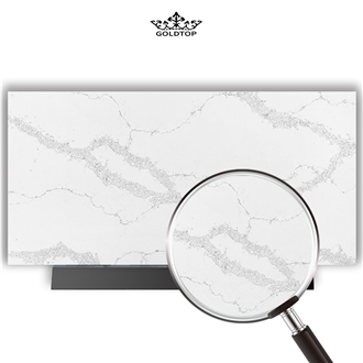 Goldtop 5069 Calacatta Noval High Quality Quartz Slabs