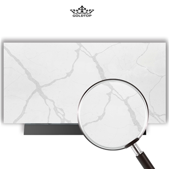 Goldtop Quartz 5060 Calacatta Mystero Quartz Slabs