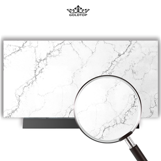 Goldtopquartz 5065 Calacatta Vivo Quartz Slabs