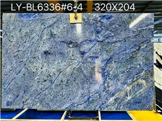 Luxury And Dreamlike Effect Natural Blue Bahia Granite Slabs