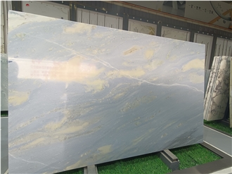 Luxury And Dreamlike Effect Natural Blue Sky Marble Slabs