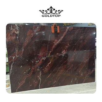 Luxury Rosso Collemandina Marble Slabs For Decoration