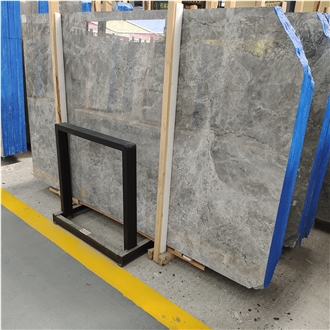 Nice Sea Bottom Gray Polished Grey Marble Slabs