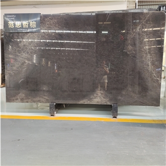 Polished 2500X1300mm Up Natural Versace Brown Marble Slabs