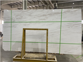 Cary Ice Marble Slab Tiles