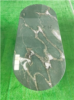 Green Marble Tables Reception Table Tops
