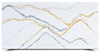 Ash Quartz - Bicolourable Calacatta White  Quartz Slabs